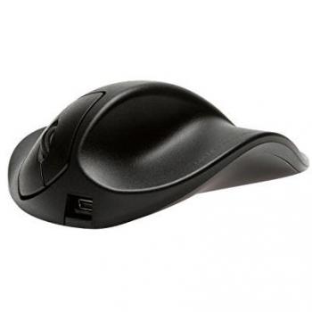 Ratón ergonómico HandShoeMouse grande para zurdos, cableado, baja fuerza de clic