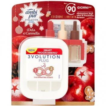 Ambi Pur 3Volution Ambientador Eléctrico con Recambio Fragancia Manzana y Canela, 20ml