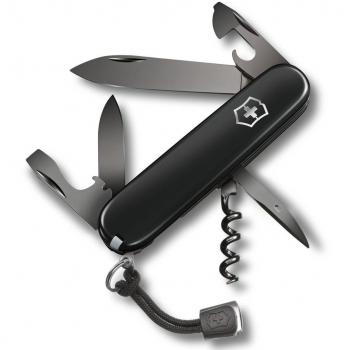 Victorinox, 91 mm, Schwarz Taschenmesser, Keine Angabe Navaja Spartan PS, USOS Negros,Caja Regalo 13603.3P, Unisex Adulto, Talla única