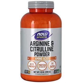 Now Foods Arginine & Citrulline - 340g, 0.44 kg