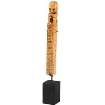 Figura Decorativa Elegante de Madera 7x7x25 cm - Adda Home