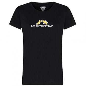 Camiseta de escalada La Sportiva Brand manga corta negro mujer - M