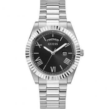 Guess - Reloj de hombre Connoisseur GW0265G1 de acero y correa plateada