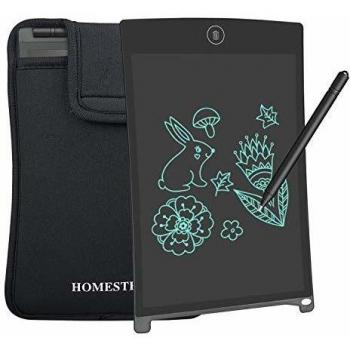 Tablet de Escritura LCD 8.5 Inch HOMESTEC, Tablero de Mensaje & Dibujo Digital de Cristal Líquido LCD de Papel 8.5 Pulgadas, Memo Pad Electrónico con Lápiz Táctil de Notas para Niños, Clase, Oficina, Casa, Cocina y Más