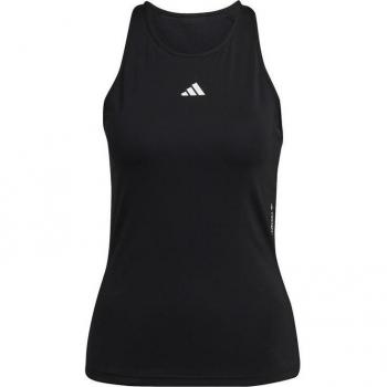 Camiseta de tirantes adidas Techfit Racerback para mujeres en color negro - Talla XS