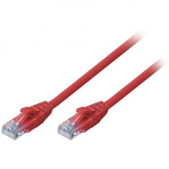 Lindy 5m Red CAT6 U/UTP Snagless RJ45 Network Cable
