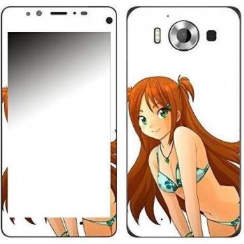 Motivos Disagu Design Skin para Microsoft Lumia 950: Mangagirl-Bikini