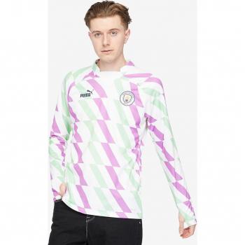 Manchester City Prematch Sweat Top - White, Puma 2022-2023 Man City Pre-Match Sweatshirt (White) - White - male - Size: Large Adults