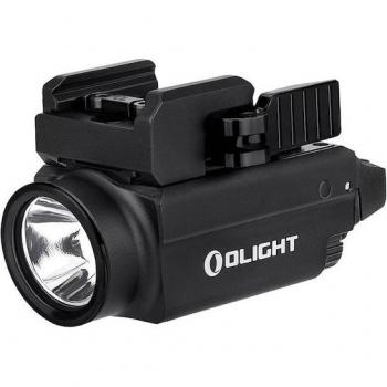 Linterna táctica Olight Baldr S con láser verde, 800 lúmenes, recargable, negra