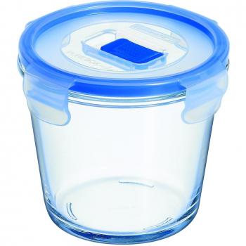 Luminarc Pure Box Active - Recipiente hermético de vidrio, redondo, tamaño 0,84 litros