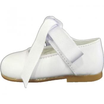 Zapatos de Niña Críos 43-14 Mercedes con Lazo Blanco