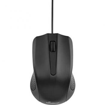 Maus Óptica con Cable Mediarange MROS210, 3 Botones, 1000 dpi, Color Negro