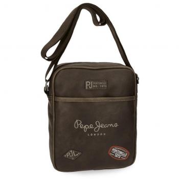 Pepe Jeans Duetone Bolso Bandolera, 25 cm, 3.25 Litros, Marrón