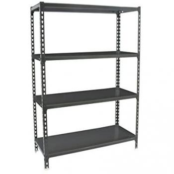 Estantería SIMONCLICK 4/500 1500 ANTRACITA/ANTRACITA - Estantería metálica, 4 baldas ajustables, capacidad de carga de 180 kg por punto de flexión, dimensiones