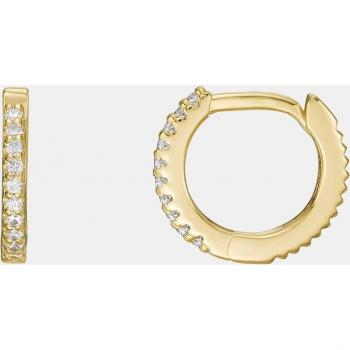 Pendientes de aro Fossil STERLING JFS00630710 de plata 925 con cristal y Zircón sintético