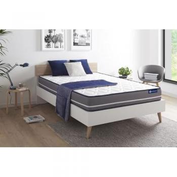Colchón Actisom 150 x 190 cm con látex y espuma viscoelástica, grosor de 20 cm, firmeza media, 3 zonas de confort