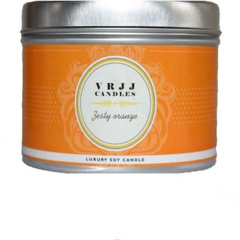 VRJJ velas® - Vela perfumada de soja - Zesty naranja - de soja vela - hecha a mano y vertida a mano