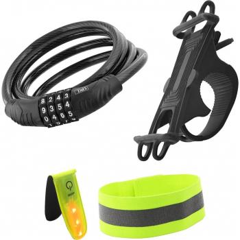 Pack 3 en 1 UrbanMoov con soporte de smartphone, antirrobo y reflectantes