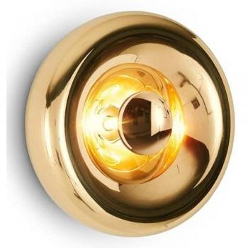 Aplique de Pared LED Barcelona LIPS - Diseño Vanguardista y Reflectante en Dorado