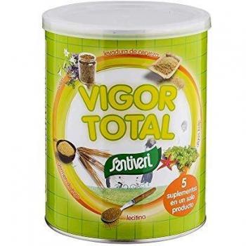 Santiveri Vigor Total Suplemento Alimenticio con Levadura de Cerveza Leticina de Soja, Vitamina C y Algas Marinas - 400 gr