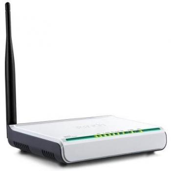 Tenda W150D - Router Modem Inalámbrico ADSL2+ con 1 Antena 5dBi, Velocidad de 150Mbps, Compatible con 802.11b/g/n y Puertos Ethernet RJ-45, Color Blanco