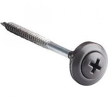 Tornillos Universales Onduline Marrón 60mm - Pack de 100 con Arandela de Sellado