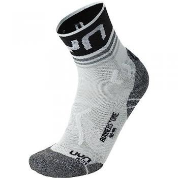 UYN Calcetines para Correr Runners One Hombre - Blanco, Negro, Tige Mid