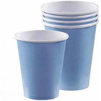 amscan 266 ml Vasos de Papel, Azul Pastel
