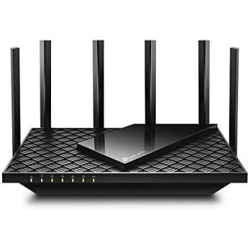 TP-Link AXE5400 Tri-Band Wi-Fi 6E Router, Wi-Fi Speed up to 5400 Mbps, 5x Gigabit Port, 1× USB 3.0 Port, 1.7 GHz Quad-Core CPU, with TP-Link OneMesh™and HomeShield, Compatible with Alexa