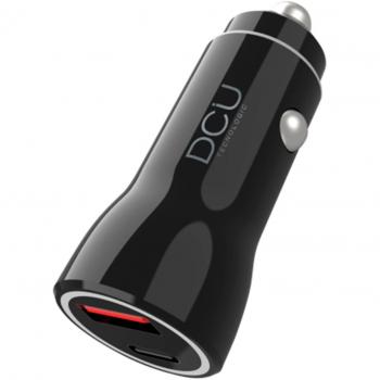 DCU Advance Tecnologic 36100315 Cargador de Coche Quick Charge 3.0 + USB-C Universal Negro Auto