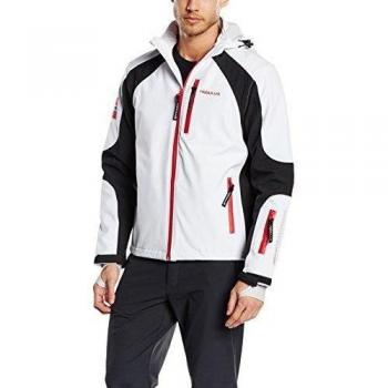 Nebulus Q300 Rocketshell - Chaqueta de esquí de Softshell para hombre negro Negro y blanco Talla:medium