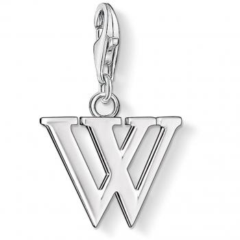 Colgante Charm de Plata Esterlina Letra W Thomas Sabo