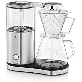 WMF Aroma Master Cafetera de Filtro con Jarra de Cristal, Capacidad de 10 Tazas, Acero Inoxidable, Cromargan Mate y Negro