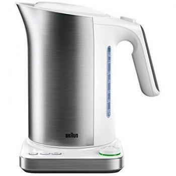 Hervidor de Agua Braun WK 5115 WH - 1,7 L, 3000 W, Función de Mantenimiento de Calor y 5 Niveles de Temperatura