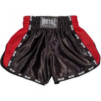 Pantalón corto Metal Boxe Thai/Kick Extrem Negro L Hombre