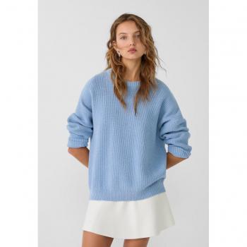 Sky Blue Knit Sweater XS by Stradivarius