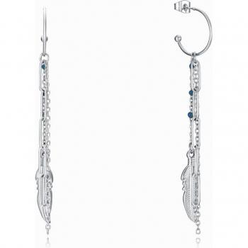 Pendientes Viceroy Kiss de acero con pluma