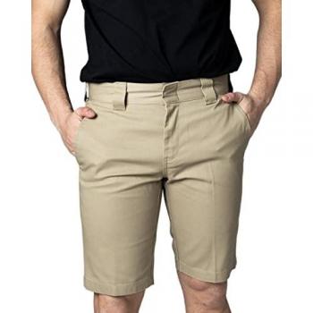 Dickies Pantalones Cortos Slim Fit Verde Khaki Beige 30 W