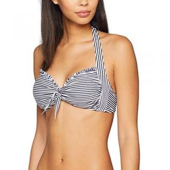 Esprit Clearwater Beach Padded Halterne Parte de Arriba de Bikini, Azul
