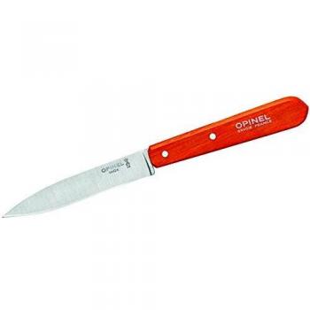 Cuchillo de Cocina Opinel N°112, 10 cm, Mango de Madera Naranja, Acero Inoxidable