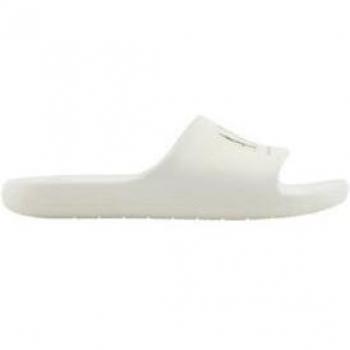 Armani Exchange chanclas negras con logo estampado