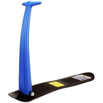 Trineo Restart Snow Triangle azul, trineo de plástico para nieve, diseño triangular, color azul, capacidad para una o dos personas, ligero y fácil de transportar