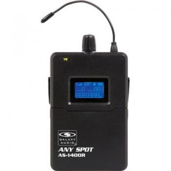 Galaxy Audio AS-1400R Wireless Bodypack Receiver with EB4 Ear Buds, 516-558MHz
