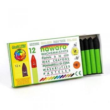 Ceras pastel negro Nawaro, 12 ud