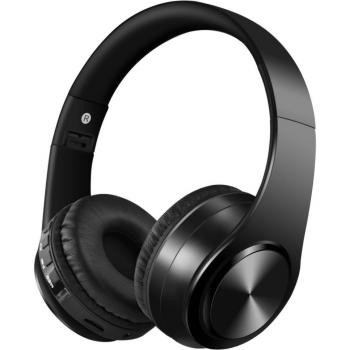 Auriculares Inalámbricos Portátiles Bluetooth Estéreo Plegables con Soporte para Tarjeta SD y Micrófono, Graves Profundos y Ajustables