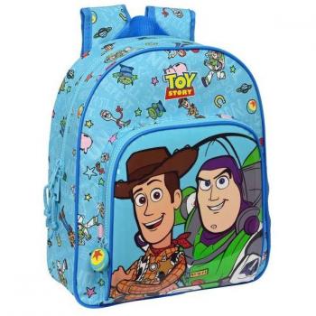 Mochila Infantil Adaptable a Carro Toy Story Ready to Play Disney Pixar 34cm Azul Claro