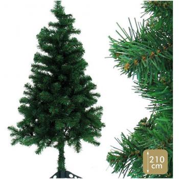 Árbol de Navidad Artificial 650 Ramas Verde PVC y PE 210 cm