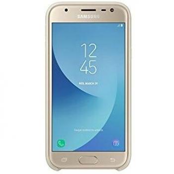 Cubierta Dual Layer Samsung para Galaxy J3 2017, Color Oro