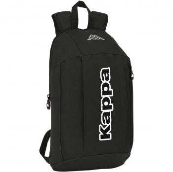 MINI MOCHILA CREMALLERA VERTICAL KAPPA BLACK 22x39x10cm