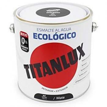 Titanlux - Esmalte eco, Mate negro, 2,5L